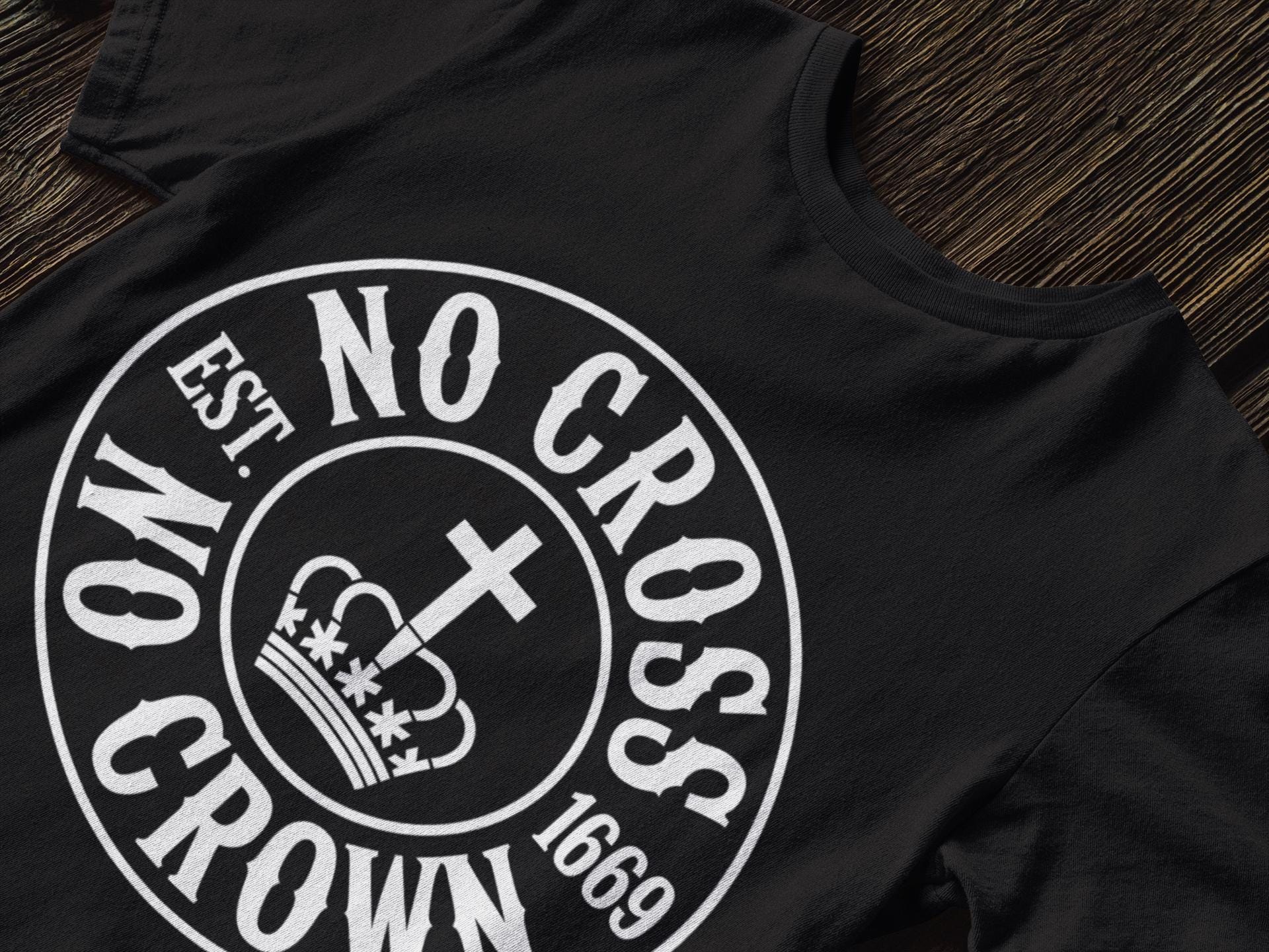 Cross and Crown T Shirt - Etsy