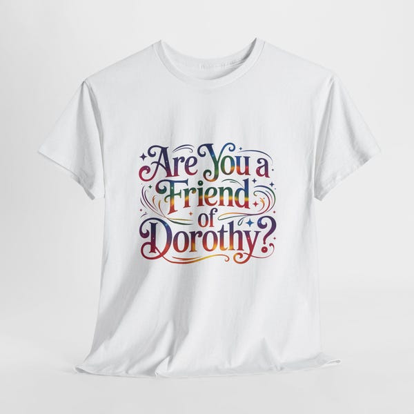 Vintage Pride Wizard Typography Friend Dorothy Magical Solidarity Rainbow Ally Queer Love Inclusive Statement Apparel