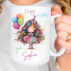 Personalized Birthday Mug, Birthday Gift, Birthday Coffee Mug, Custom Birthday Mug, Birthday Gift for her, Birthday Celebration, Birthday
