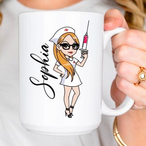Personalized Nurse Mug, RN Coffee Mug, rn Gift, Nurse Appreciation, RN Graduation Gift, Nursing Student Present, RN Mug, Nurse Gifts, Nurse