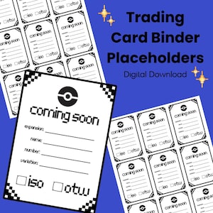 Carpeta de juego de cartas coleccionables imprimible para coleccionistas