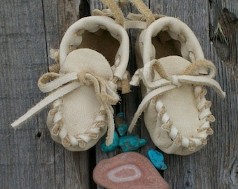 Baby moccasins ,  leather baby moccasins ,  handmade baby moccasins ,  baby shoes