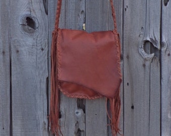 Handmade leather possibles bag, Crossbody handbag, Men's bag, Leather carry all , Leather bag for men