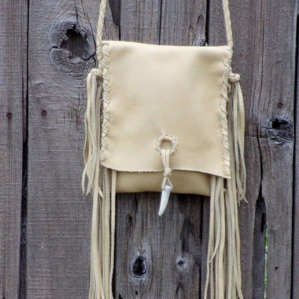 Leather purse with fringe , Rustic crossbody shoulder bag, Handmade leather handbag, Leather phone bag , Fringed handbag, Leather handbag