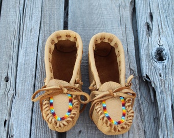 buckskin moccasin boots