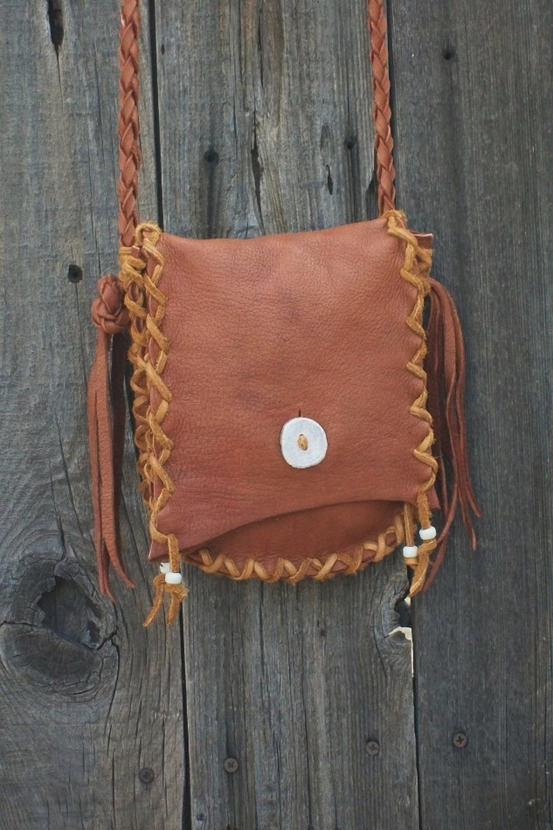 Small leather handbag , Crossbody leather bag , Handmade leather purse image 4