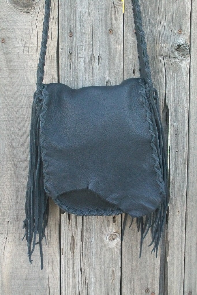 Leather possibles bag Black powder bag Man bag Crossbody Etsy
