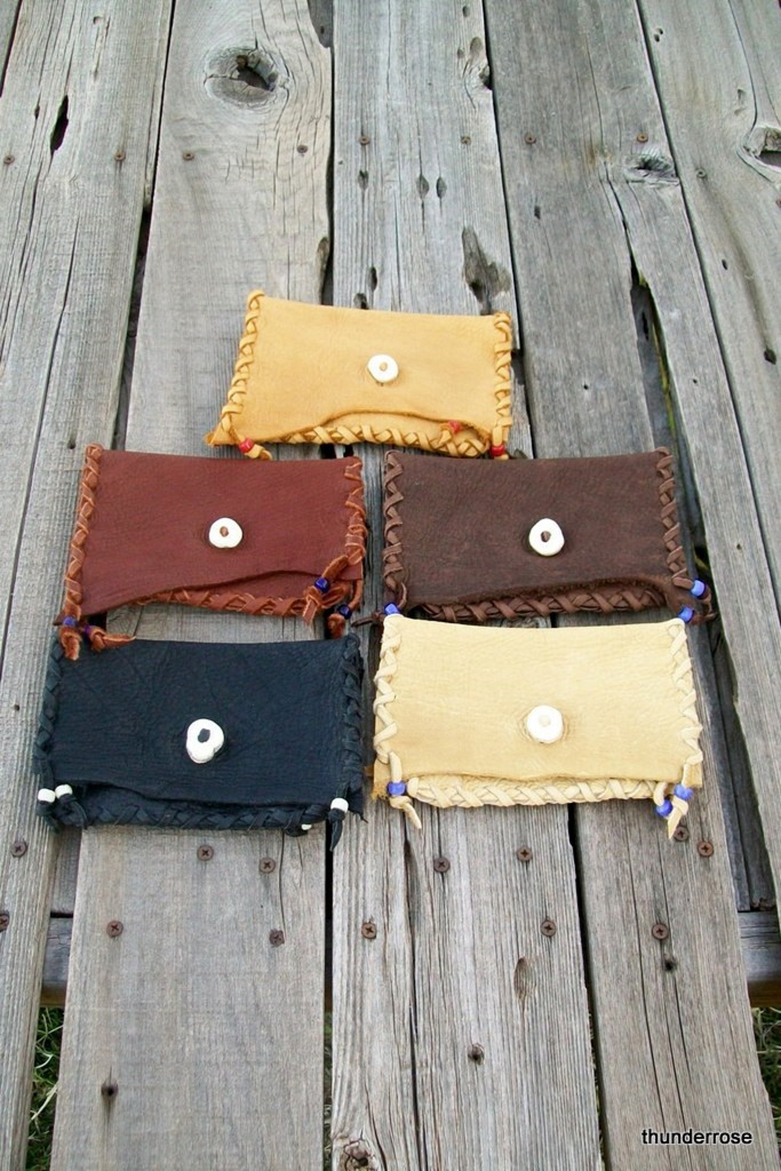 Brown Leather Clutch Phone Case Checkbook Cover Shamans Etsy