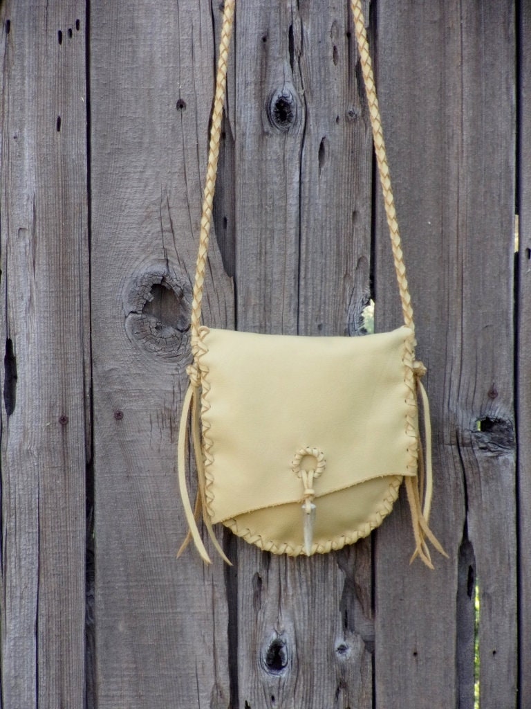 small leather purse