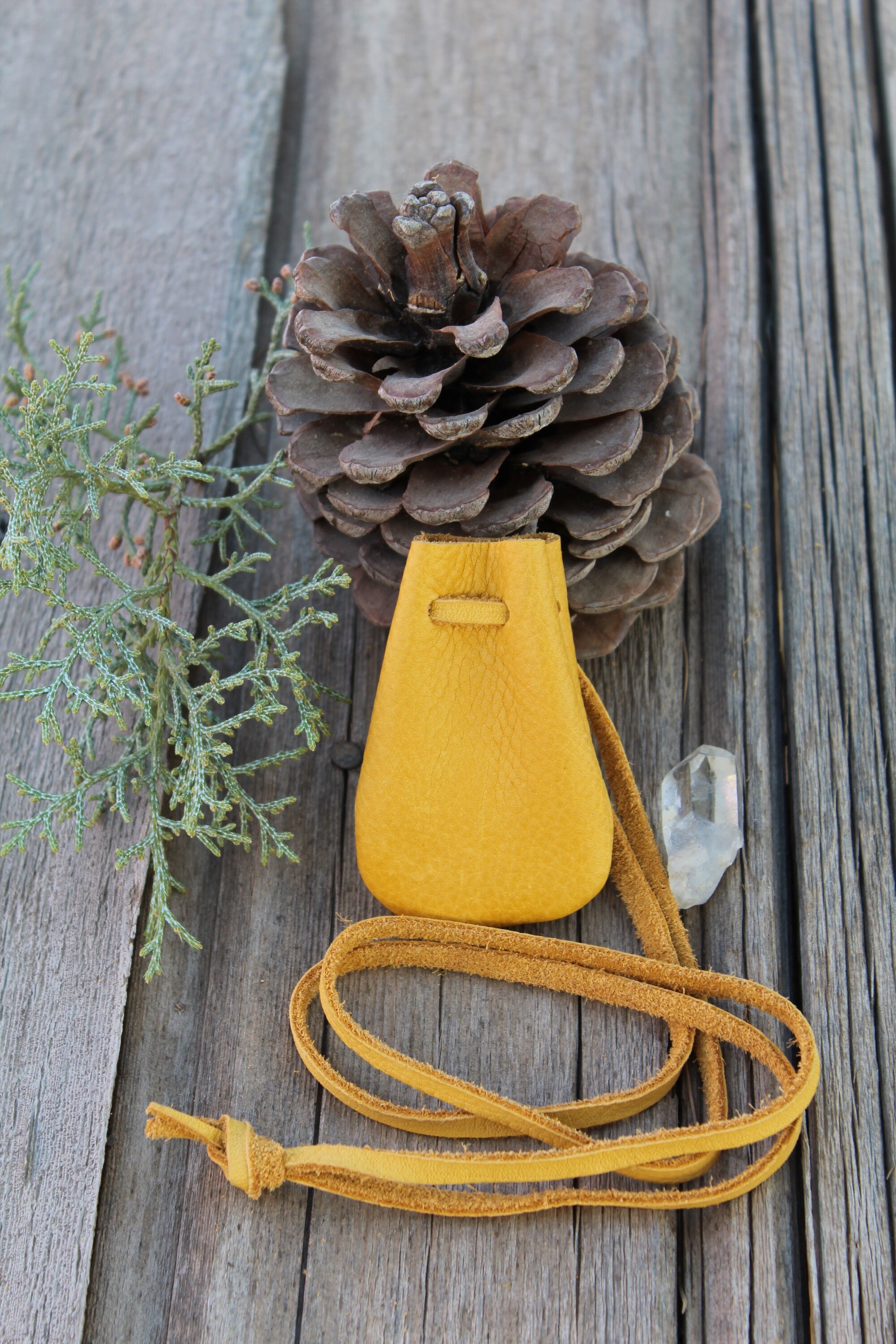 A Leather Medicine Pouch for Your Amulets and Crystals A Leather Medicine Pouch for Your Amulets and Crystals