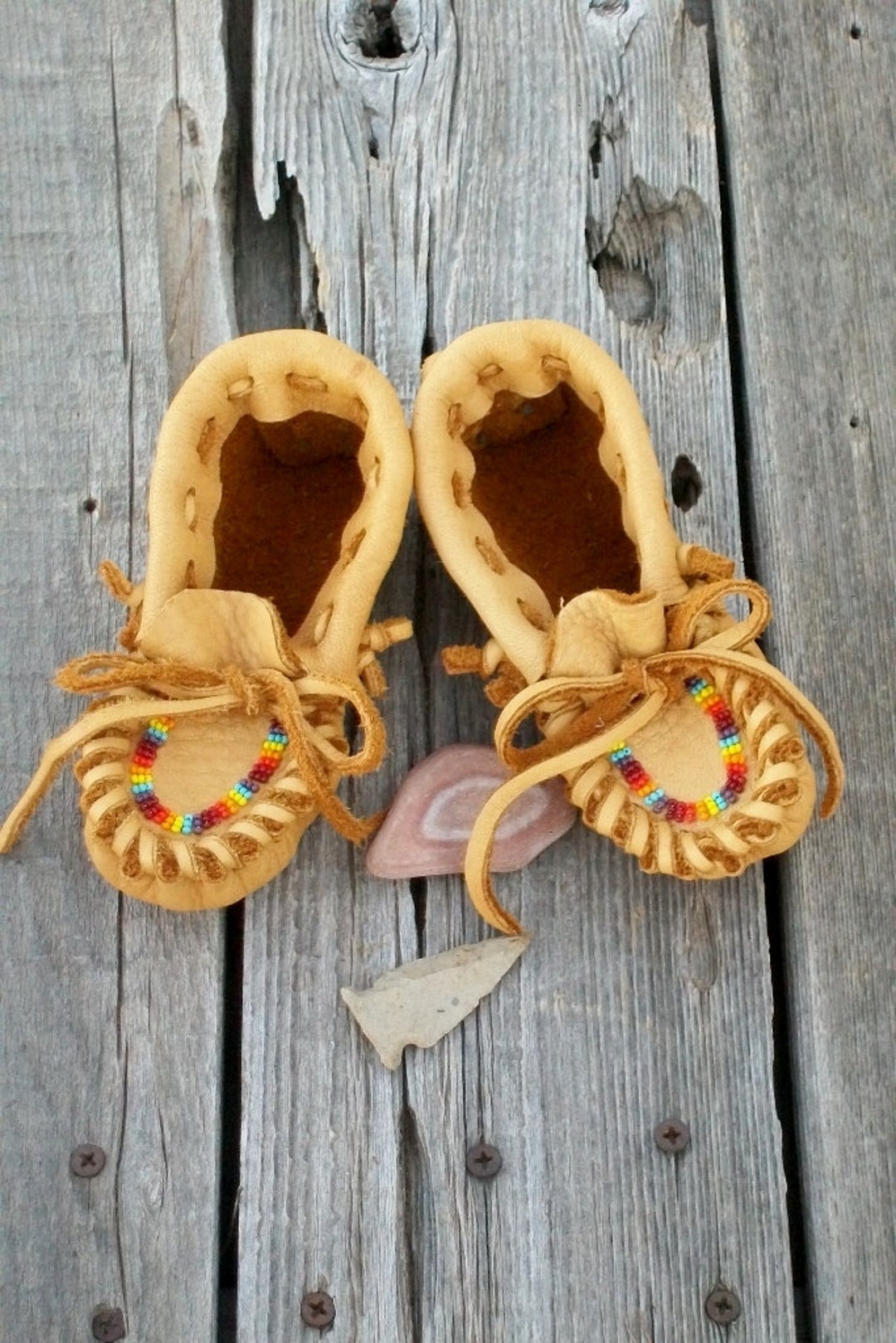 Leather Baby Moccasins , Toddler Moccasins , Soft Leather Moccasins ...