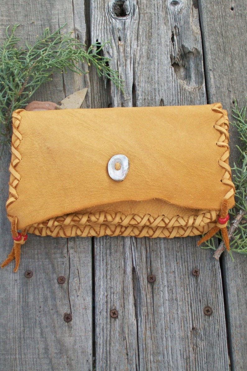 Soft Leather Phone Bag Soft Leather Clutch Tobacco Bag Etsy
