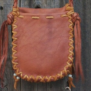 Small leather handbag , Crossbody leather bag , Handmade leather purse image 3