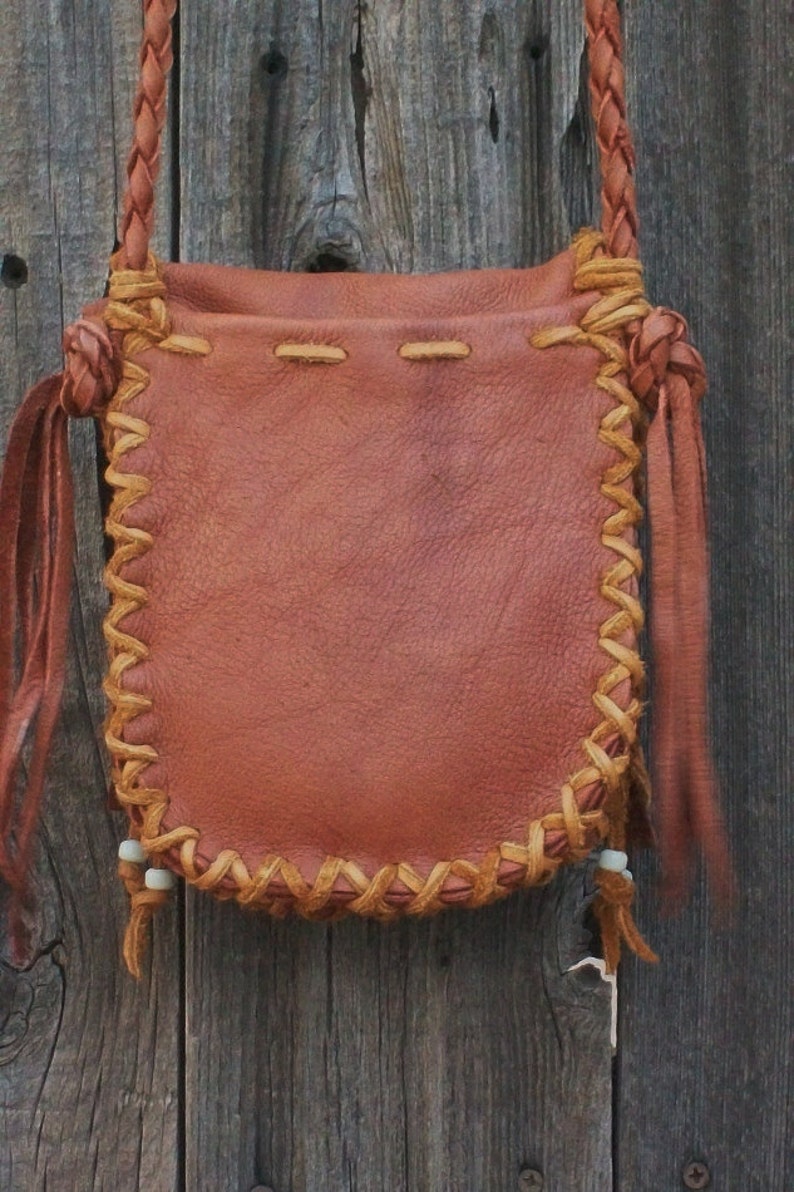 Small leather handbag , Crossbody leather bag , Handmade leather purse image 3