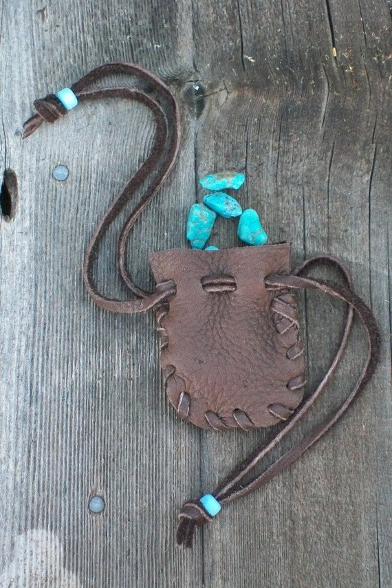 Medicine bag Leather medicine bag Handmade leather pouch Etsy