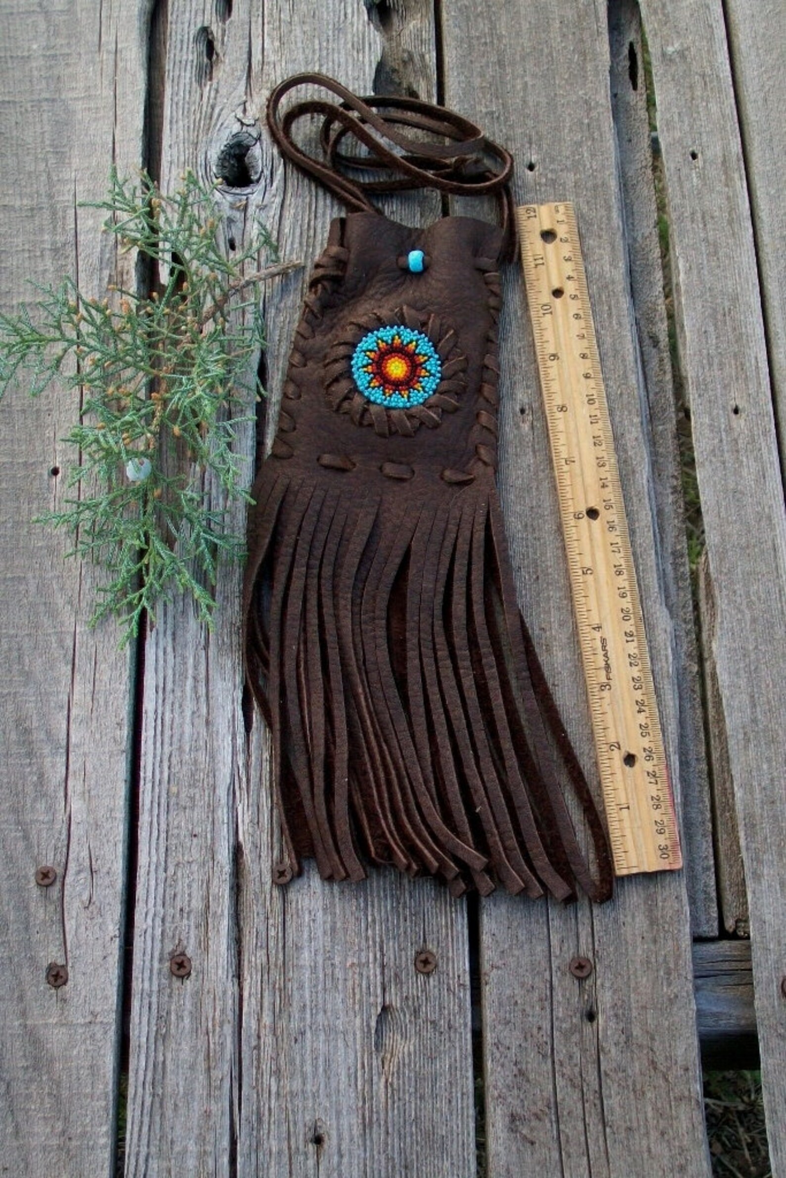 Beaded Medicine Bag Beaded Amulet Bag Necklace Bag Etsy