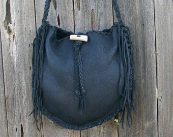 Black leather tote ,  Handmade tote ,  Leather tote bag ,  Large shoulder bag ,  Black handbag , Leather tote bag
