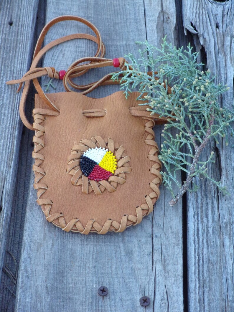 Four Directions Medicine Bag Medicine Bag Drawstring Pouch Etsy Canada