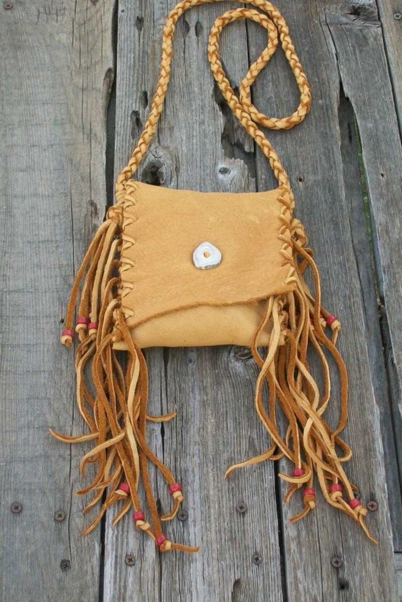Fringed leather handbag Phone bag Crossbody bag Fringed waist bag