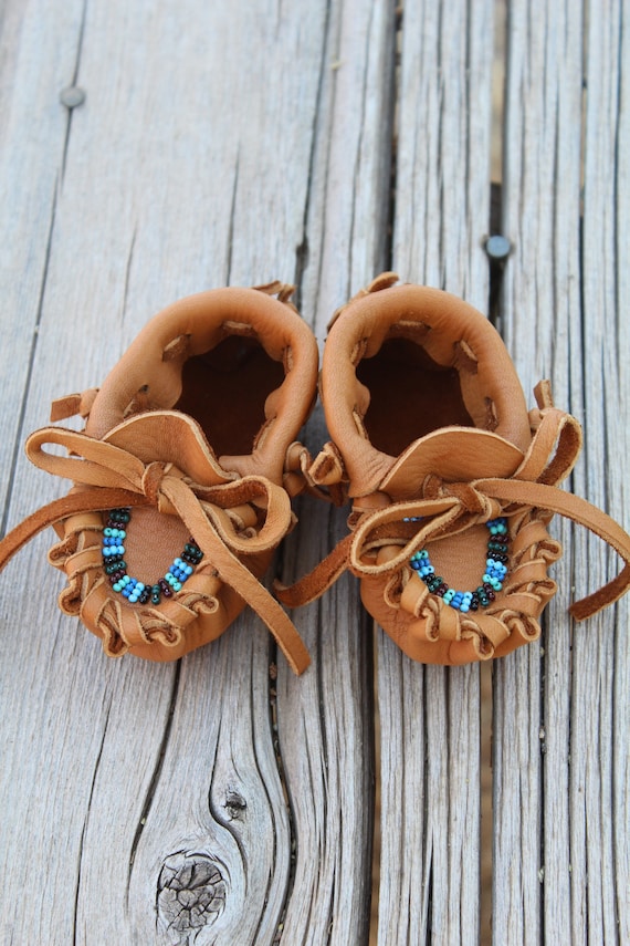 Beaded Baby Moccasins Newborn Baby Moccasins Baby Shoes 0 3