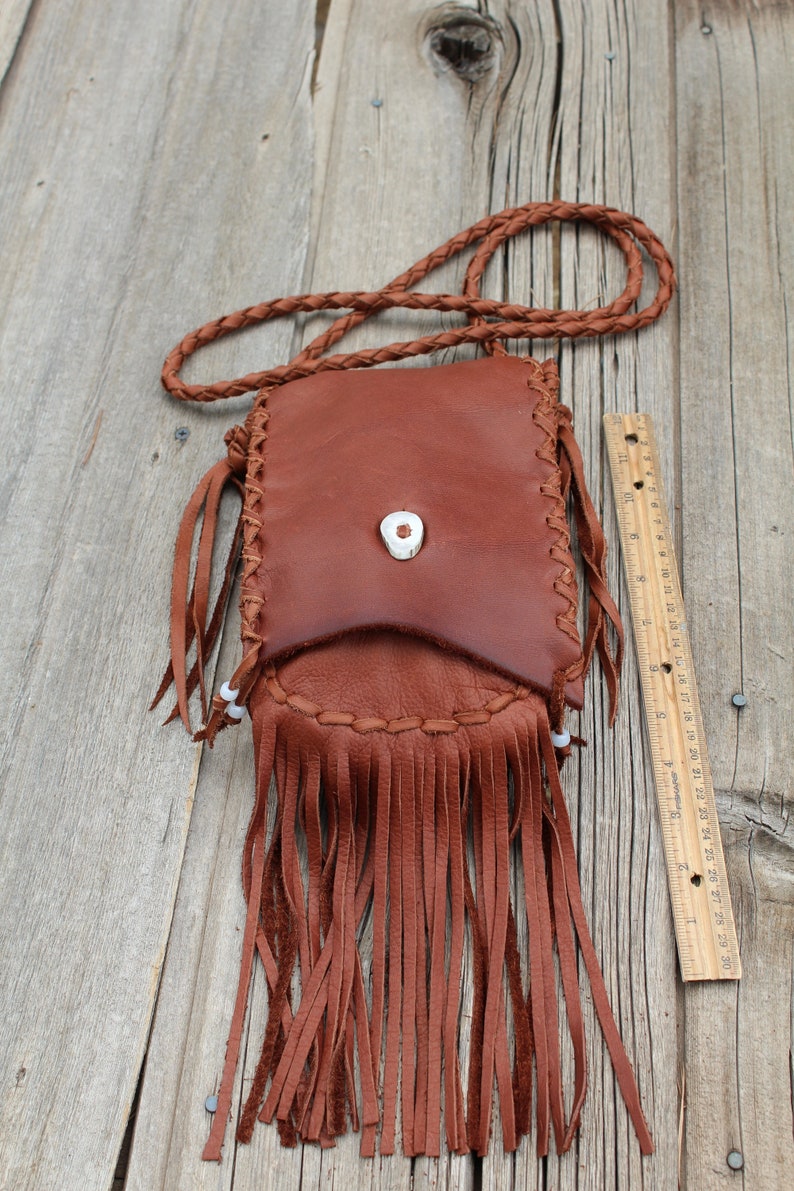 Fringed Leather Purse Custom Leather Crossbody Handbag - Etsy