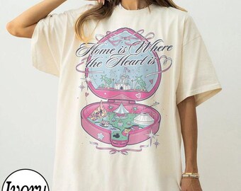 Home is Where The Heart Is Comfort Colors Shirt, Disney Castle Trip Shirt, Polly Pocket, Magic Kingdom Tee, Disneyworld Family Matching Tees
