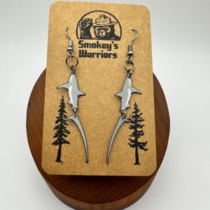 Thresher shark earrings