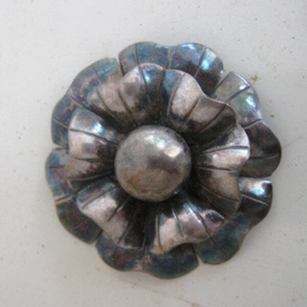 vintage silver brooch marked (Silver Mexico)