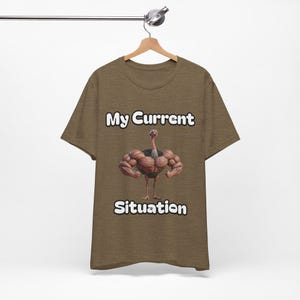 My Current Situation, Unisex Jersey Short Sleeve Tee, Funny Workout, Body Building, Fitness Tee Shirt, Fitness Gift
