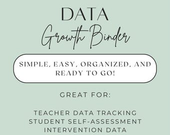 Student Data Growth Binder (Green)