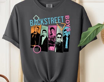 Vintage Pop Music Comfort Colors T-Shirt: Backstreet Inspired Nostalgia