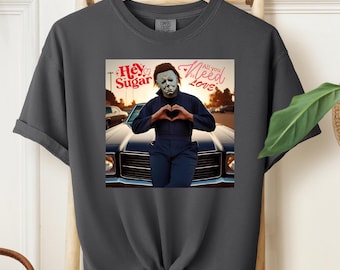 Comfort Colors Horror Movie T-Shirt: Retro Halloween Heart Hands Graphic Tee