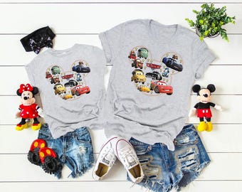 Disney Cars Shirt,Pixar Cars Tshirt,Disney Family Shirts,Disney Group Shirt,Disney Ears Shirt,Matching Disney tee,Lightning Mcqueen Shirt