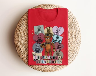 Five Nights At Freddy Shirt,Funny Video Game Shirt,Spooky Gaming Gift,Gamer Gift,Gamer Tshirt,Game Day Shirt,Video Game Lover Shirt Toddler