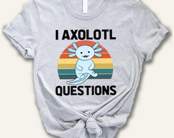 Funny Axolotl T-Shirt: Retro Kawaii Amphibian Lover Tee