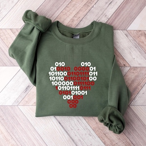 Binary Coded Heart Sweatshirt