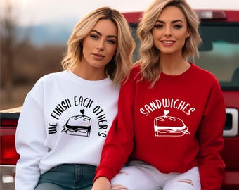 We Finish Each Other's Sandwiches Couple Sweatshirts, Disney Frozen T-Shirt and Hoodie, Disney Couple Gift Sweaters, Hans and Anna Tees