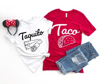 Taco Taquito Matching Family Shirts, Father's Day Gift Ideas, Dad Baby Son or Daughter Matching Family Shirts, Cinco de Mayo Taco Shirt