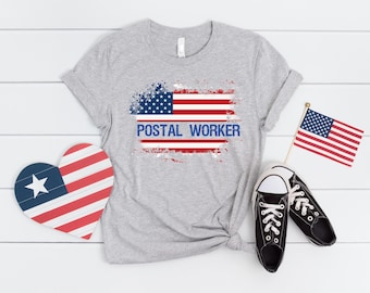 Postal Worker Shirt,US Flag Postman Gift,Mail Carrier Shirt,Post Office Shirt,Post Office Attire Tee,Office Gift,Postal Worker Tee,Mail Lady