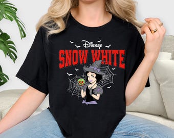 Disney Princess Halloween Comfort Colors Shirt, Nightmare on Main Street T-Shirt, Princess Witches Shirt, Halloween Girls Trip 2025