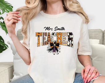 Spooky Kindergarten Teacher Comfort Colors Shirt: Halloween Tee
