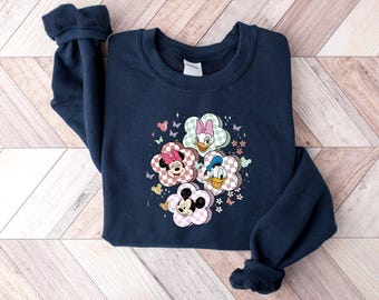 Disney Mickey and Friends Sweater, Disneyland Sweatshirt, Disneyland Hoodie, Retro Disneyland Sweatshirt, Disneyland Sweatshirt For Women