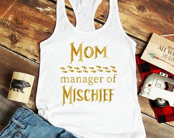 Funny Mom Shirt,Manager Of Mischief Shirt,Potter Mom Shirt,Wizard Mom Shirt,Magical Mom Shirt,Fantastic Mom Tee,Mothers Day Gift,Pottery Mom