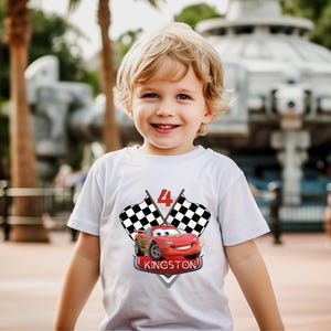 Disney Cars Birthday Shirt, Boy&#39;s McQueen Shirt, Birthday Matching Family Shirts, Cars Birthday Family Shirt, McQueen Birthday Party Shirt