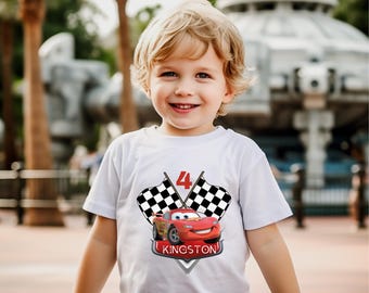 Disney Cars Birthday Shirt, Boy's McQueen Shirt, Birthday Matching Family Shirts, Cars Birthday Family Shirt, McQueen Birthday Party Shirt
