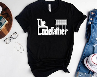 The Code Father T-Shirt,Programmer Dad,Funny Gifts For Dad,Software Developer Shirt,Fathers Day Gift,Software Engineering Shirt,Gift For Him