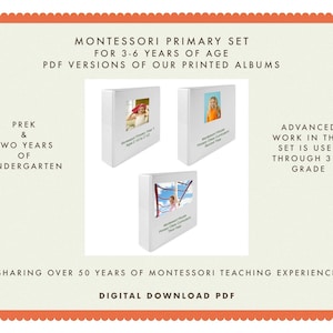 Montessori Teaching Curriculum: Digital Download for PreK thru Kindergarten Albums