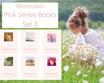 Montessori Pink Series Books Set 3: NEW for beginning readers