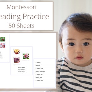 Cartes de lecture Montessori : de la maternelle à la première année