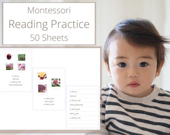 Cartes de lecture Montessori : de la maternelle à la première année